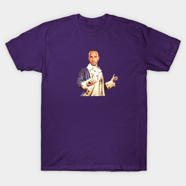 Hamilton.  Lewis Hamilton. T-Shirt by Colonel JD McShiteBurger